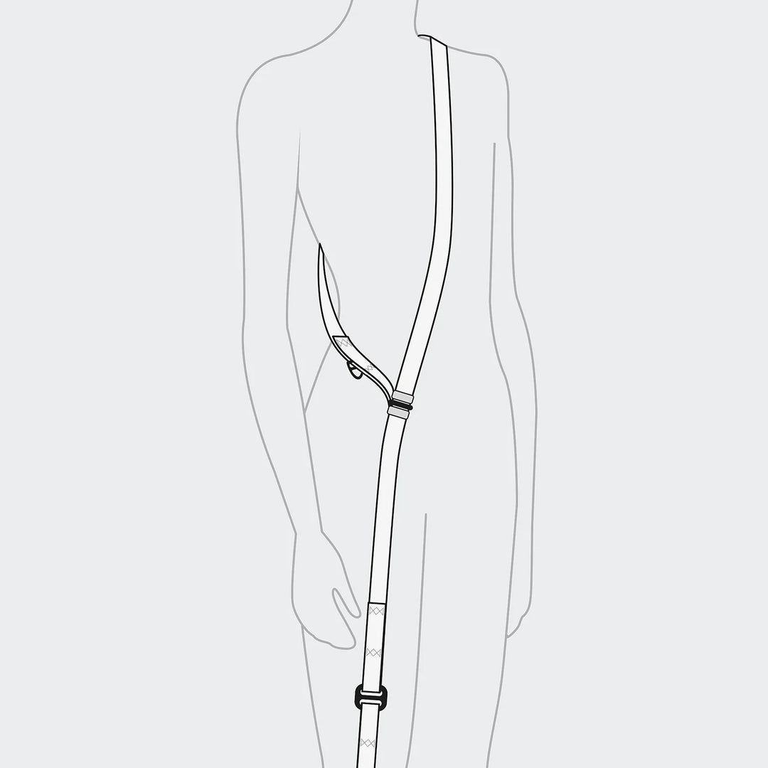 Cloud7 - IPANEMA Adjustable Dog Leash BioThane shown in hands-free crossbody use with adjustable length and secure hardware.