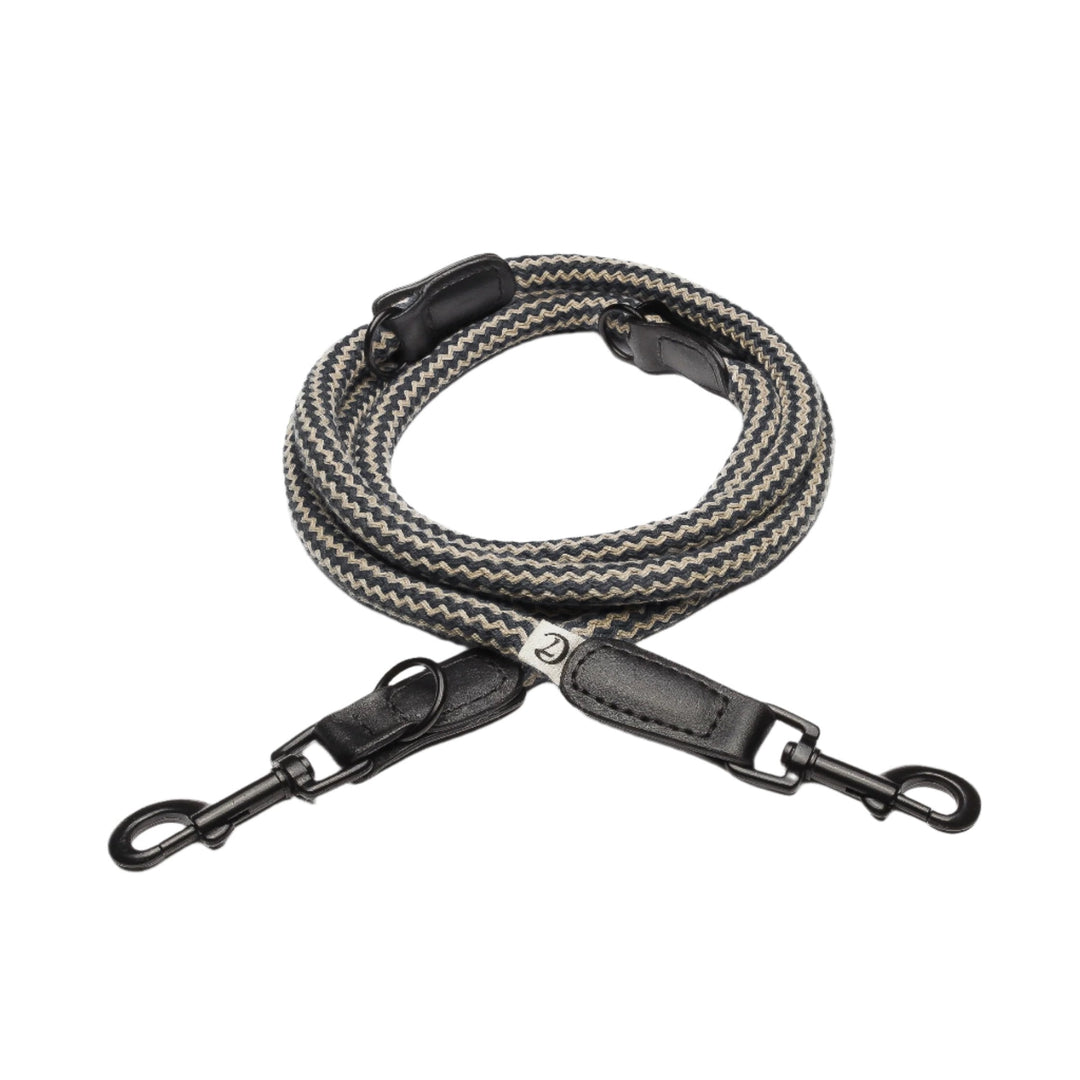 Cloud7 - MAUERPARK Vegan Leash, adjustable vegan rope leash with black clips for stylish and sustainable dog walking.