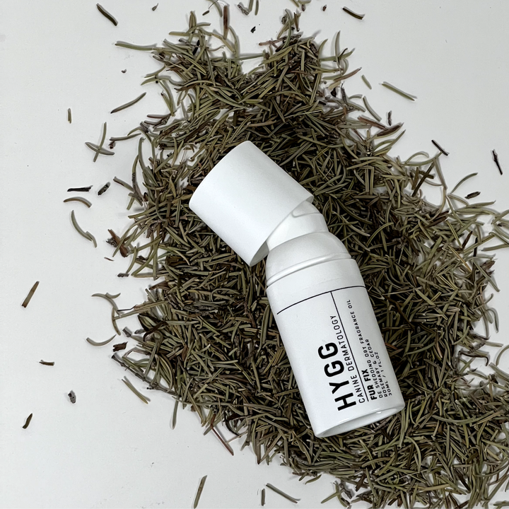 FUR FIX Fragrance dry dog cologne with rosemary and cedar scent for fur care and shine by Hygg