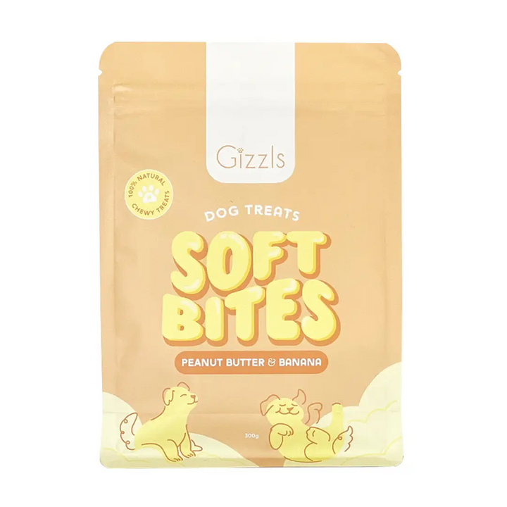 Gizzls - SOFT BITES Peanut Butter & Banana Dog Treats