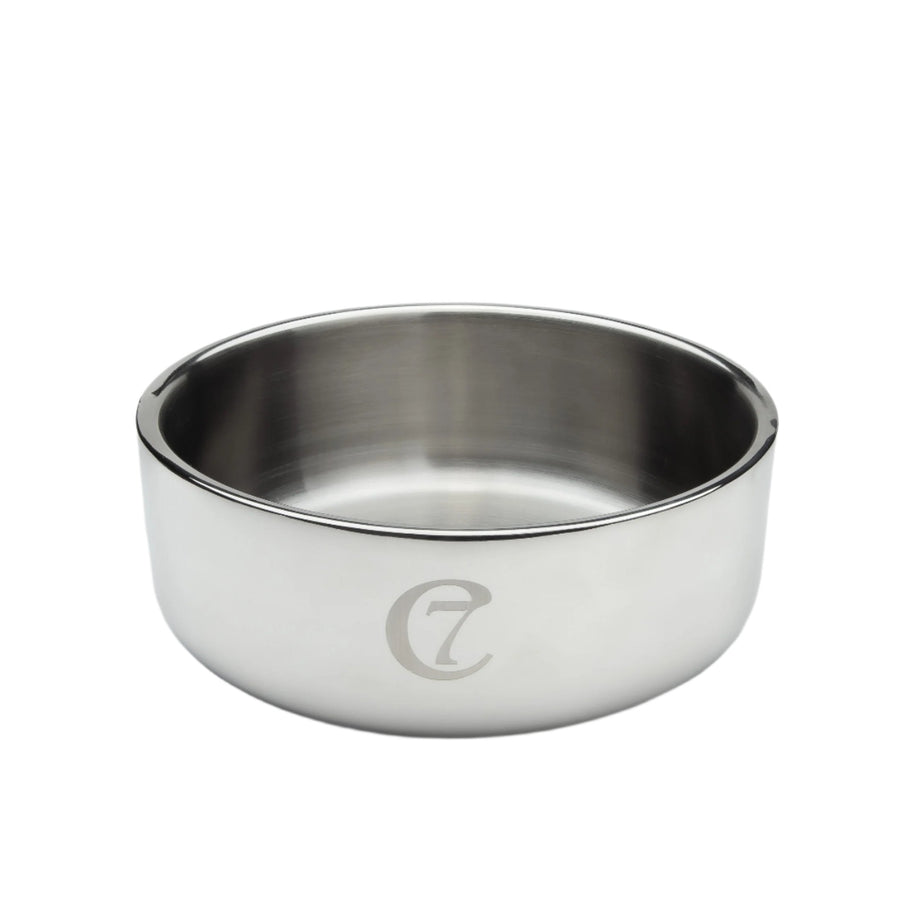 Cloud7 - DYLAN Stainless Steel Dog Bowl with anti-slip bottom, matte finish, and engraved logo, durable and dishwasher safe.