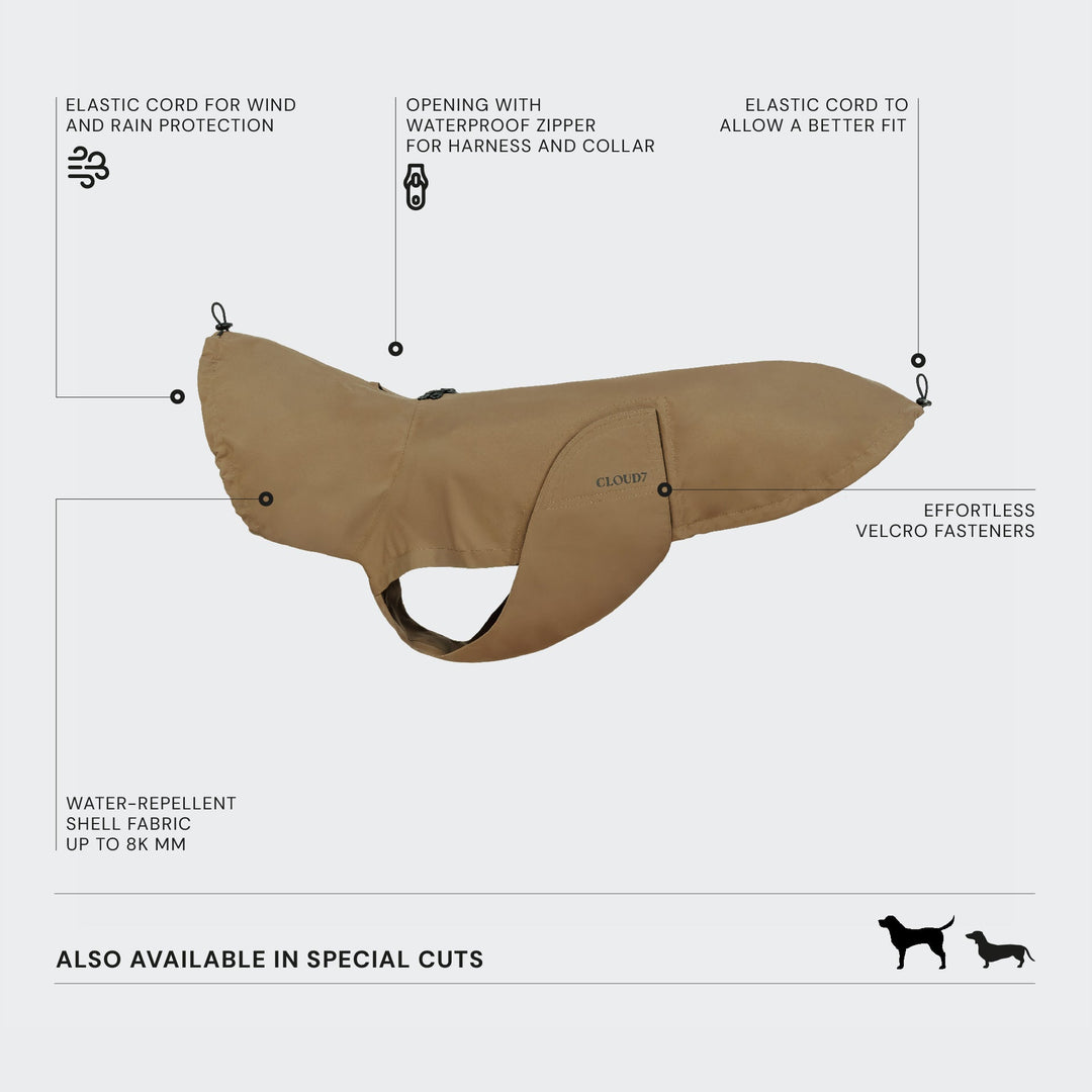 Cloud7 - DUBLIN 2.0 Capa de chuva para cães - OhMyDog&Co
