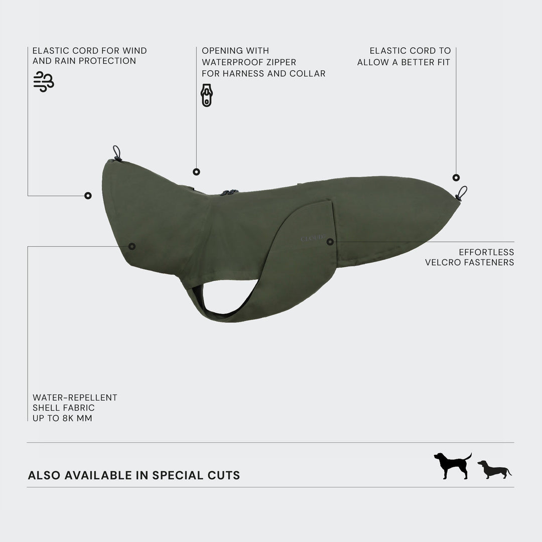 Cloud7 - DUBLIN 2.0 Capa de chuva para cães - OhMyDog&Co