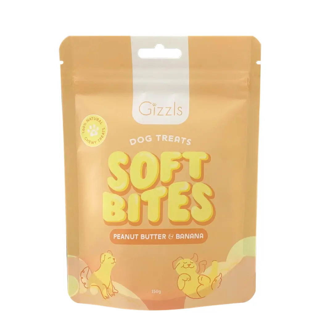 Gizzls - SOFT BITES Peanut Butter & Banana Dog Treats