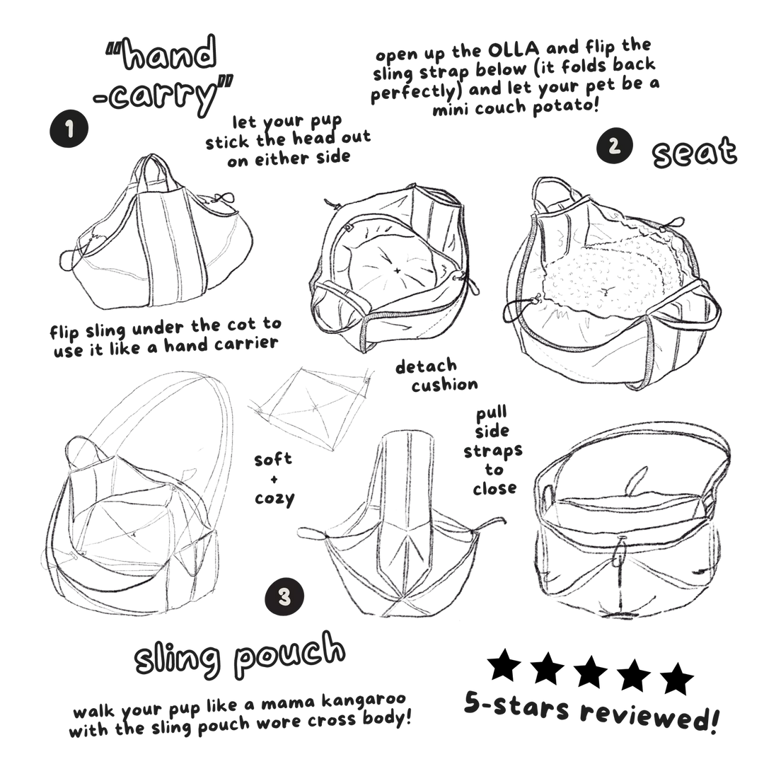 Lambwolf - OLLA - Petite Pet Dog Carrier