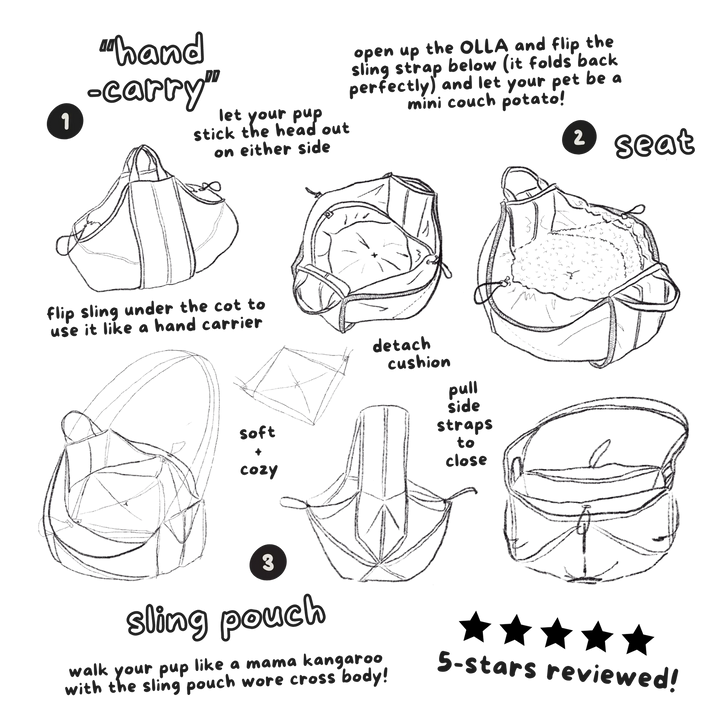 Lambwolf - OLLA - Petite Pet Dog Carrier