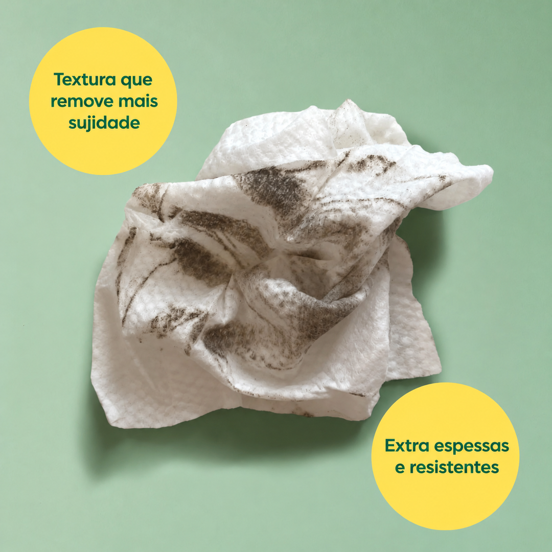Toalhitas Earth Rated: características e utilização em português.